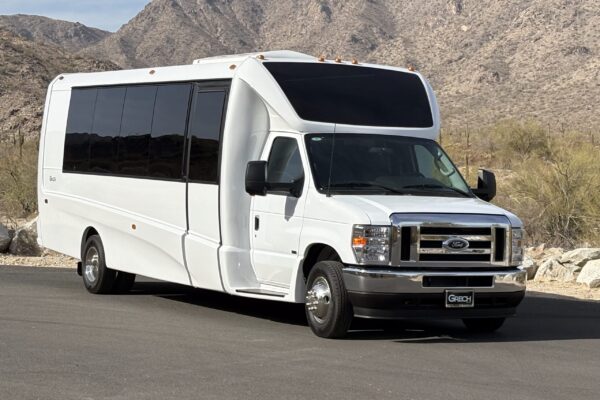 22-passenger executive mini bus exterior view 2 - Scottsdale group transportation