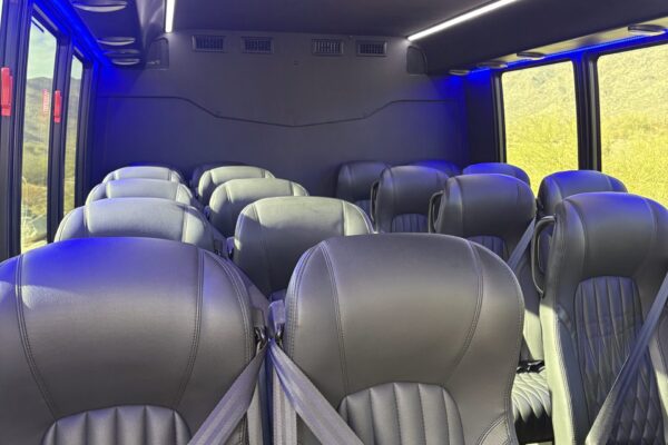 22-passenger executive mini bus interior - Phoenix group transportation