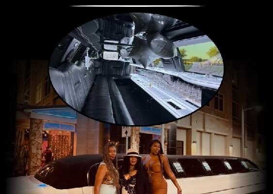 Tuxedo stretch limousine side profile - Phoenix Professional Car Service